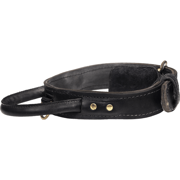 Black Leather Agitation Collar