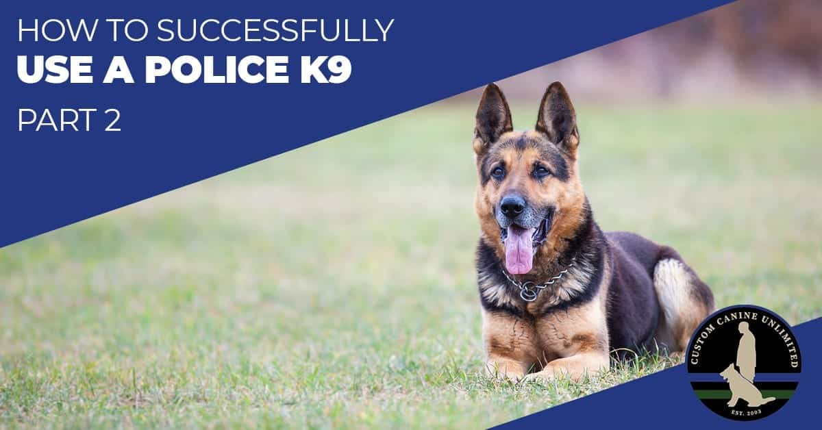 How to Successfully Use A Police K9 Part 2