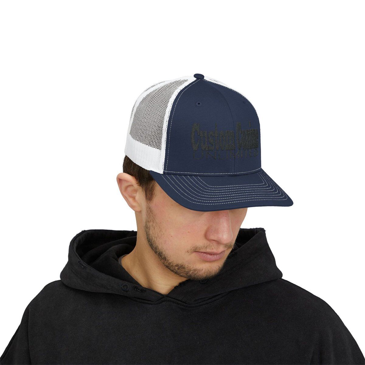 Snapback Trucker Cap with Black Custom Canine Unlimited - Image 39