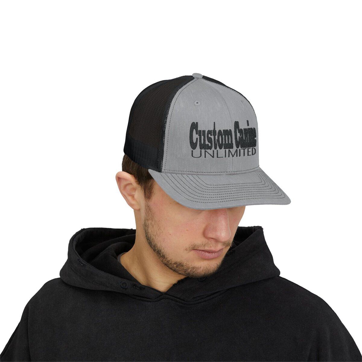 Snapback Trucker Cap with Black Custom Canine Unlimited