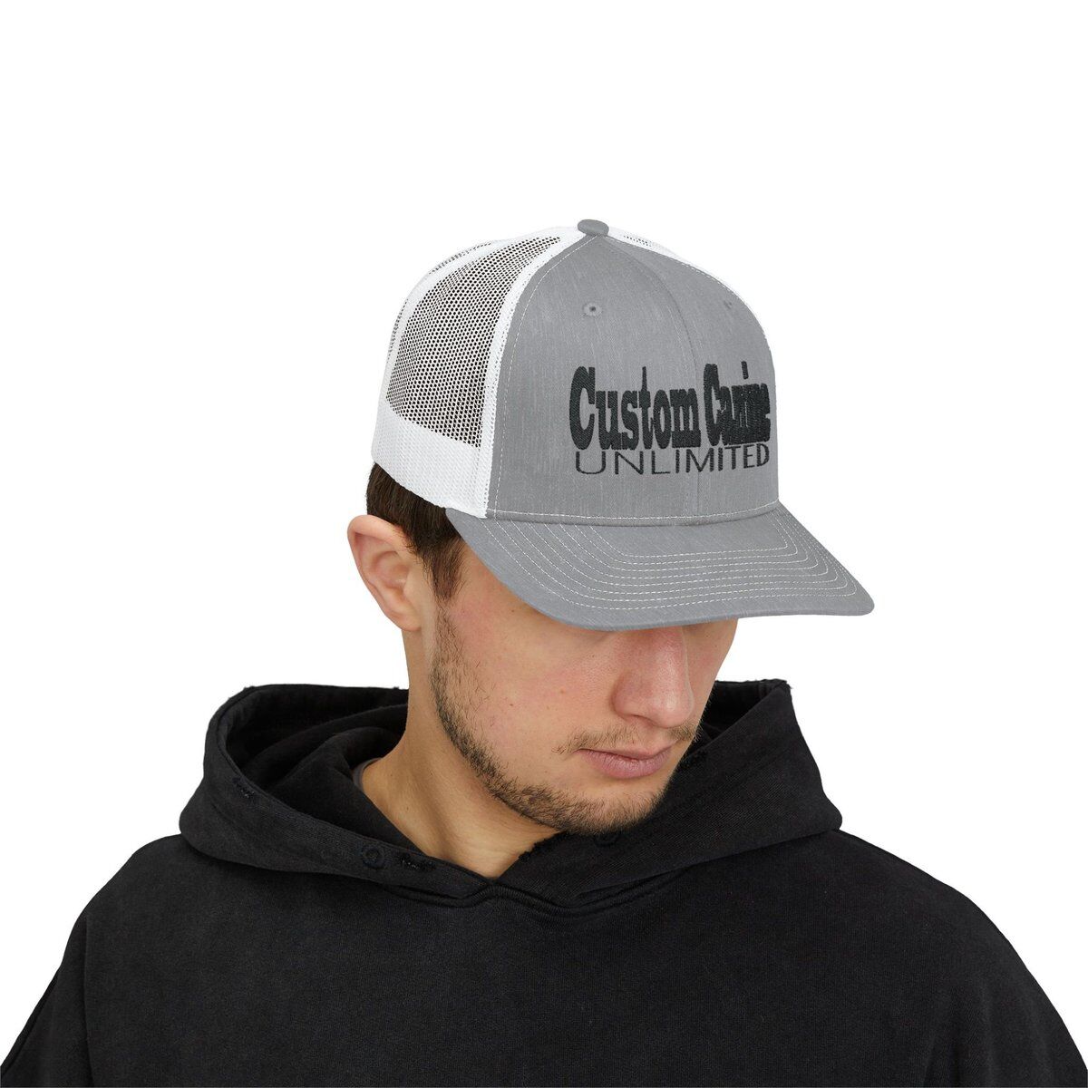 Snapback Trucker Cap with Black Custom Canine Unlimited - Image 11