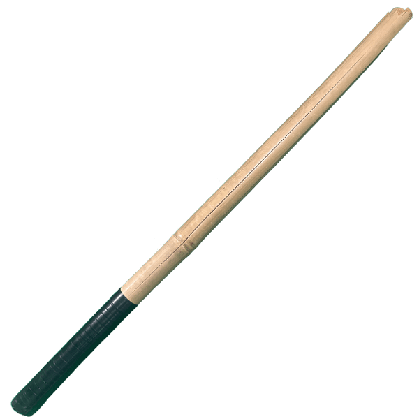 Bamboo Clatter Stick with black tape handle