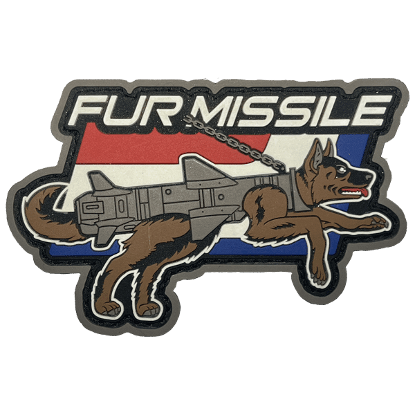 Fur Missile PVC Patch