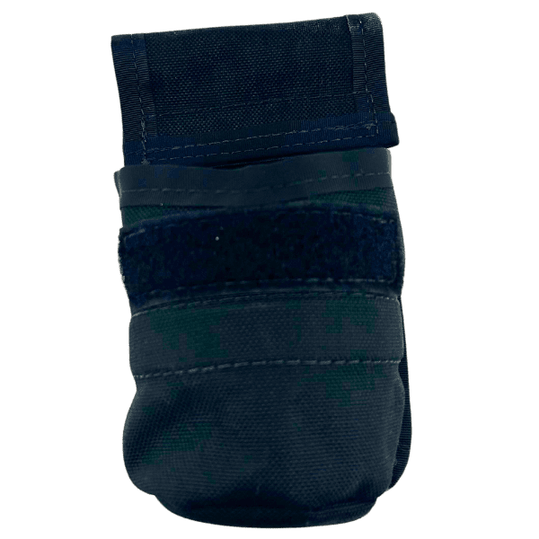 The front of the Molle Reward Pouch in the color black.