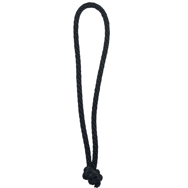 Black Double Braided Nylon Handle