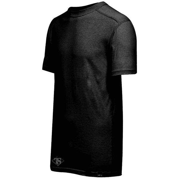 Black TruSpec Cordura Baselayer Crew Neck Short Sleeve T-Shirt When the demands are intense, and the stakes are high, gear matters. The TruSpec Cordura Baselayer Crew Neck Short Sleeve T-Shirt is engineered to give military professionals and tactical enthusiasts the edge they need in any environment. Crafted from advanced CORDURA Baselayer fabric, this military shirt redefines durability, comfort, and safety. Exceptional Durability Made with a proprietary blend of INVISTA T420 nylon and cotton, the CORDURA Baselayer fabric is six times more abrasion-resistant than 100% cotton. Whether you’re navigating rugged terrain or enduring harsh conditions, this shirt can take on the toughest challenges without wearing out. Enhanced Safety Features Unlike polyester fabrics, the TruSpec Cordura Baselayer is designed to prevent melting or dripping when exposed to extreme heat, helping to reduce the severity of burn injuries. This additional layer of protection is critical in environments where flash fires are a constant threat. Maximum Comfort The shirt is not just rugged; it’s designed for all-day wear. Its moisture-wicking properties keep you dry and comfortable across all climates. FlatLock construction and offset shoulder seams minimize friction and abrasion, making it an ideal base layer for long hours in the field. Key Features: Fabric: 60/40 Cotton/Nylon CORDURA Jersey Knit Collar: Ribbed knit crew neck collar reinforced with double-needle cover stitching Tag: Heat-transferred inner tag for itch-free comfort Seams: Offset shoulder seams to prevent stacking and minimize irritation Double-needle cover stitching on sleeves and hem for added durability FlatLock construction to reduce friction against the skin Versatility: Comfortable for all climates and ideal for tactical or active scenarios Made for Tough Environments Designed with soldiers, first responders, and tactical operators in mind, this abrasion-resistant military shirt delivers high performance in the most demanding conditions. Whether you’re conquering heat, cold, or rugged landscapes, the TruSpec Cordura Baselayer supports you every step of the way. Trust in a shirt that combines cutting-edge fabric technology with thoughtful details for unmatched reliability and comfort. Experience the ultimate in performance with the TruSpec Cordura Baselayer Crew Neck Short Sleeve T-Shirt. Trust in a shirt that combines cutting-edge fabric technology with thoughtful details for unmatched reliability and comfort. Experience the ultimate in performance with the TruSpec Cordura Baselayer Crew Neck Short Sleeve T-Shirt. Gear up confidently today. The TruSpec Cordura Baselayer Crew Neck Short Sleeve T-Shirt is the perfect addition to any tactical gear collection. Designed with durability and comfort in mind, this shirt is a must-have for anyone who needs reliable performance in extreme conditions. Constructed with Cordura fabric, this t-shirt offers unparalleled abrasion resistance. This means you can tackle even the toughest environments without worrying about wear and tear on your clothing. The unique blend of fibers also provides excellent moisture-wicking capabilities, keeping you dry and comfortable no matter how intense the situation gets. In addition to its high-performance fabric, the TruSpec Cordura Baselayer features thoughtful details that make it stand out from other shirts on the market