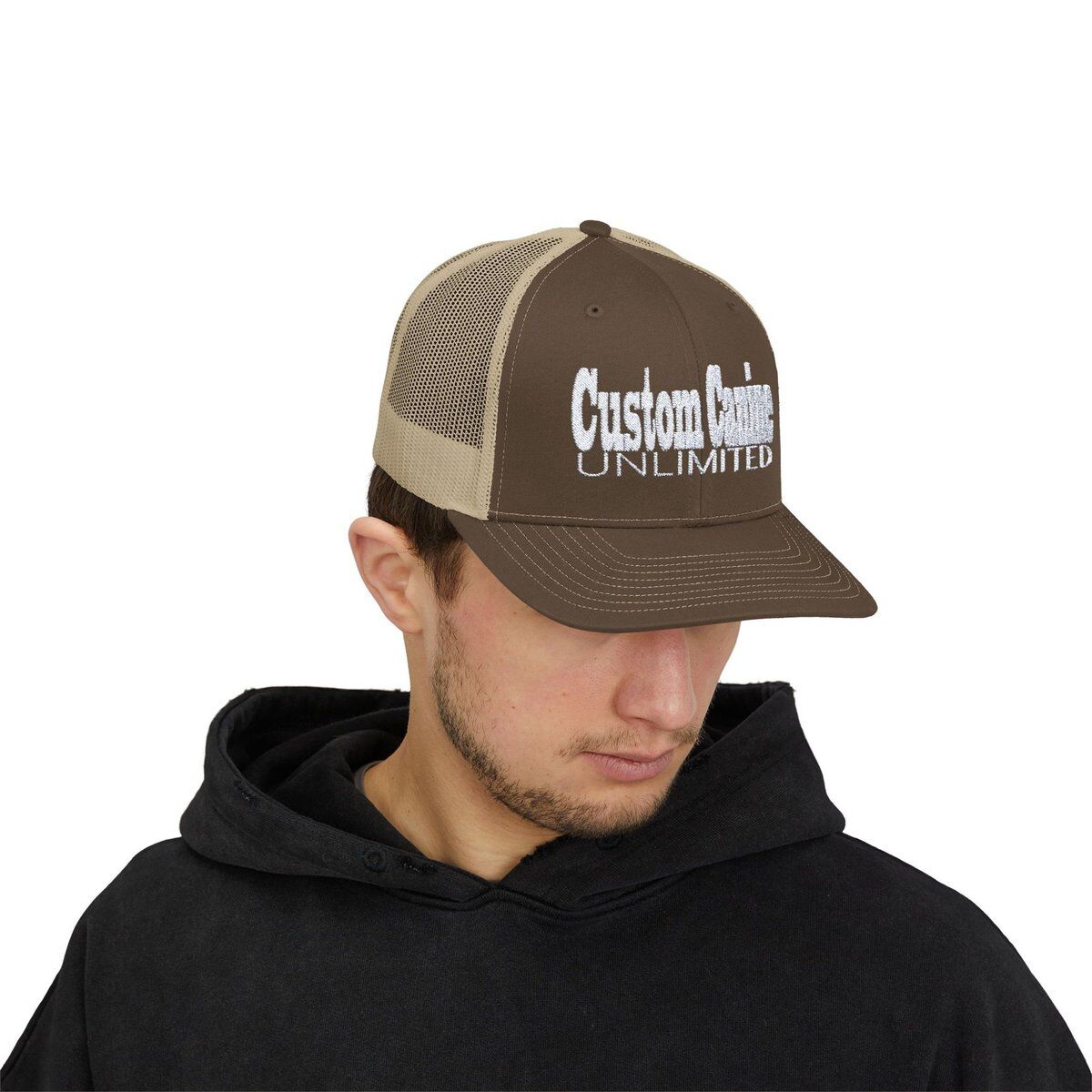 Snapback Trucker Cap with White Custom Canine Unlimited - Image 35