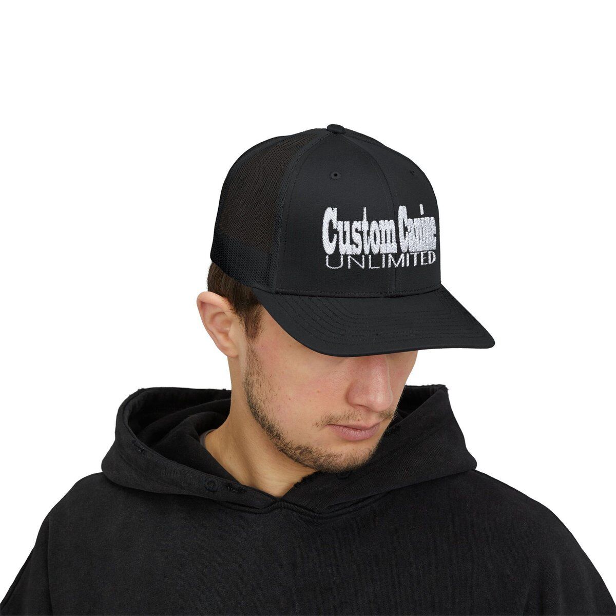 Snapback Trucker Cap with White Custom Canine Unlimited