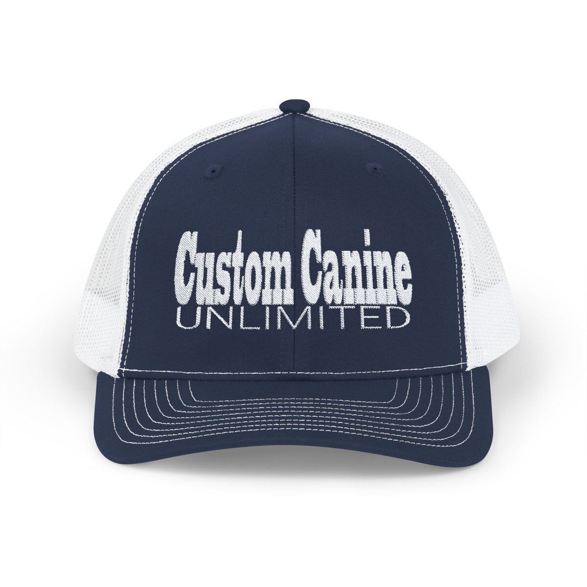 Snapback Trucker Cap with White Custom Canine Unlimited - Image 37