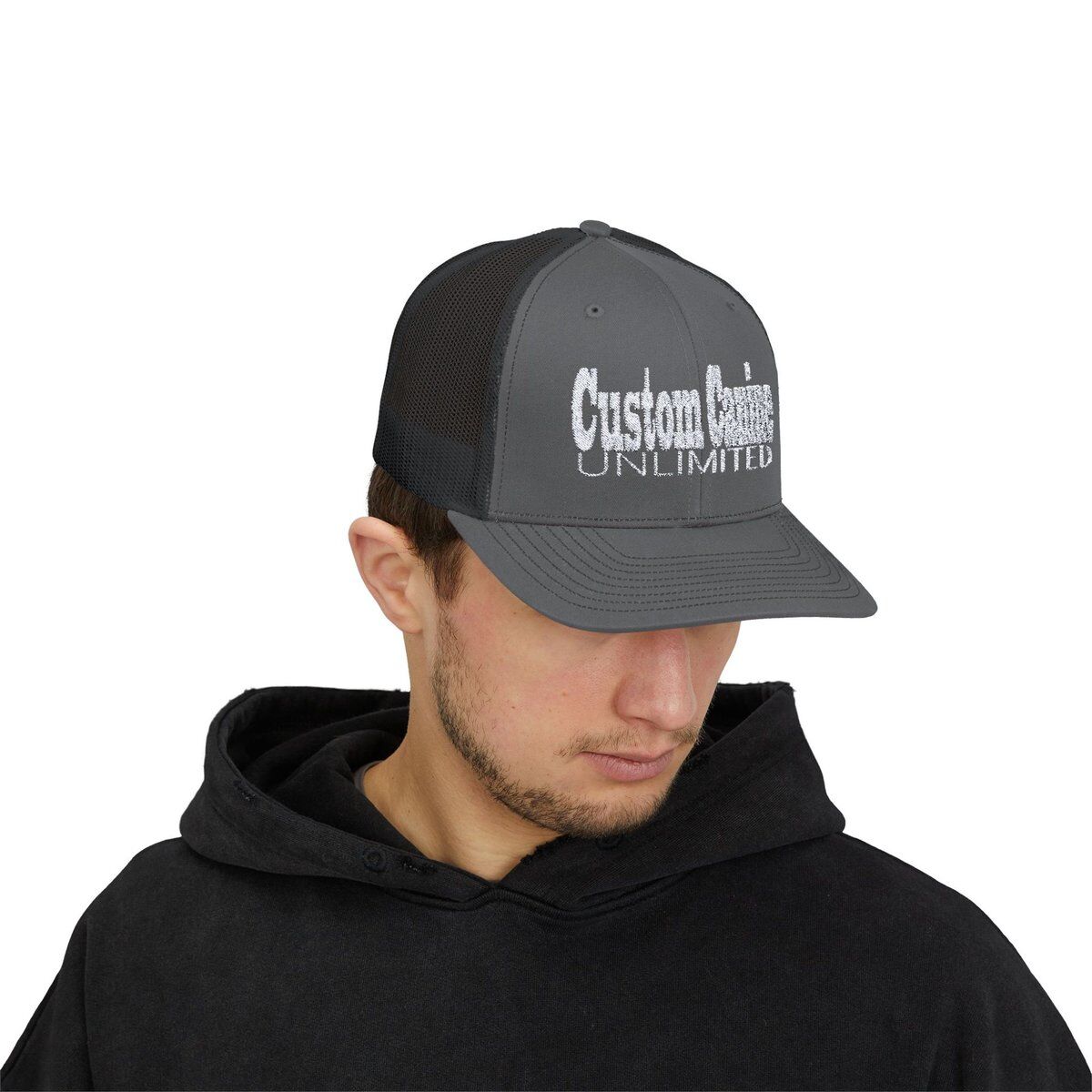 Snapback Trucker Cap with White Custom Canine Unlimited - Image 27