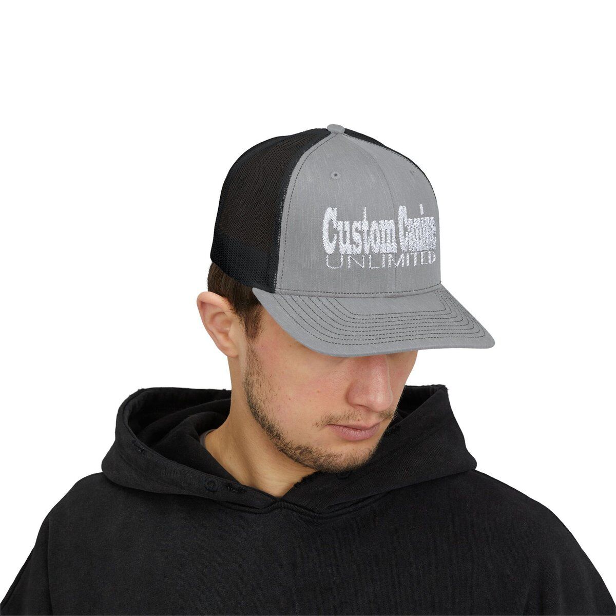 Snapback Trucker Cap with White Custom Canine Unlimited - Image 5