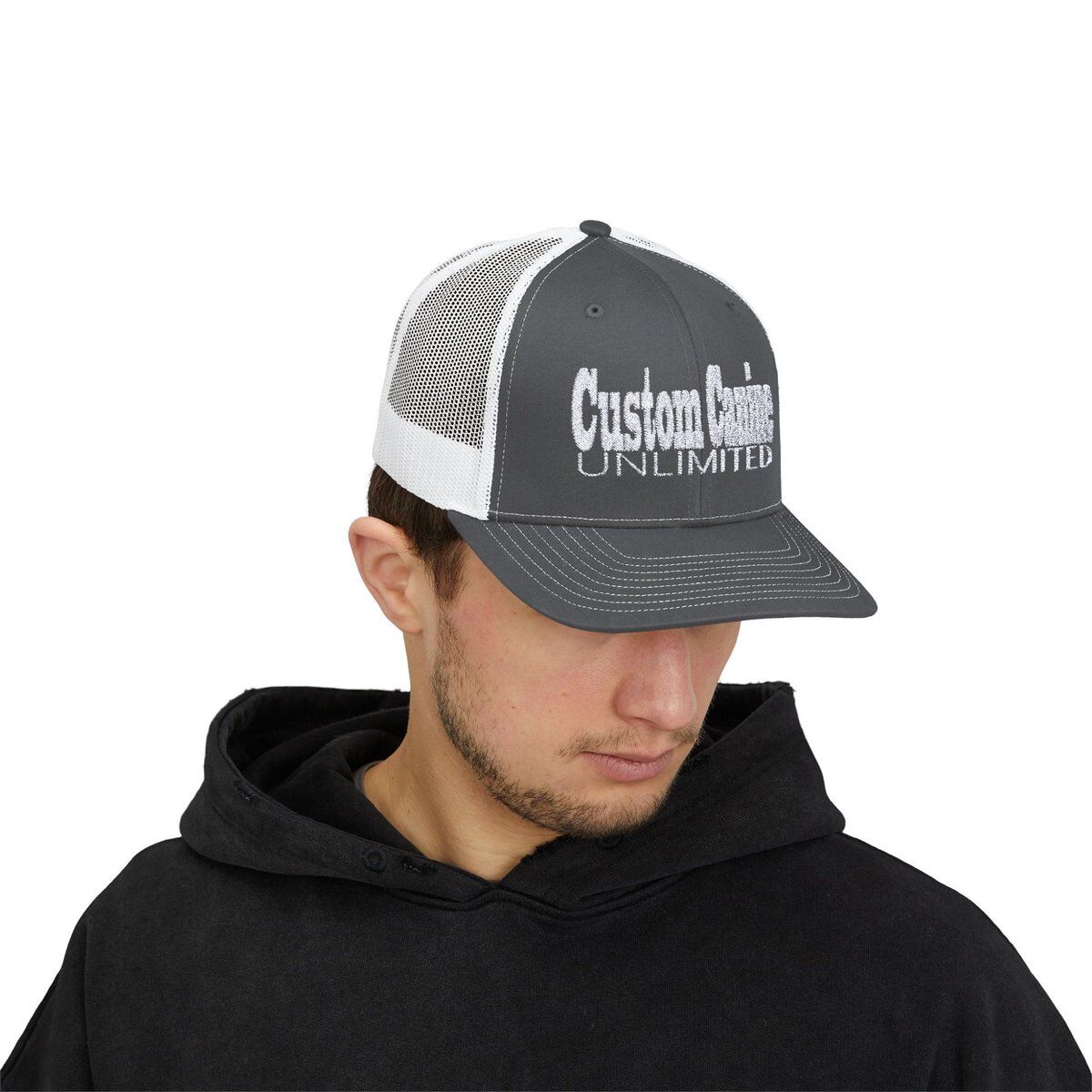 Snapback Trucker Cap with White Custom Canine Unlimited - Image 19