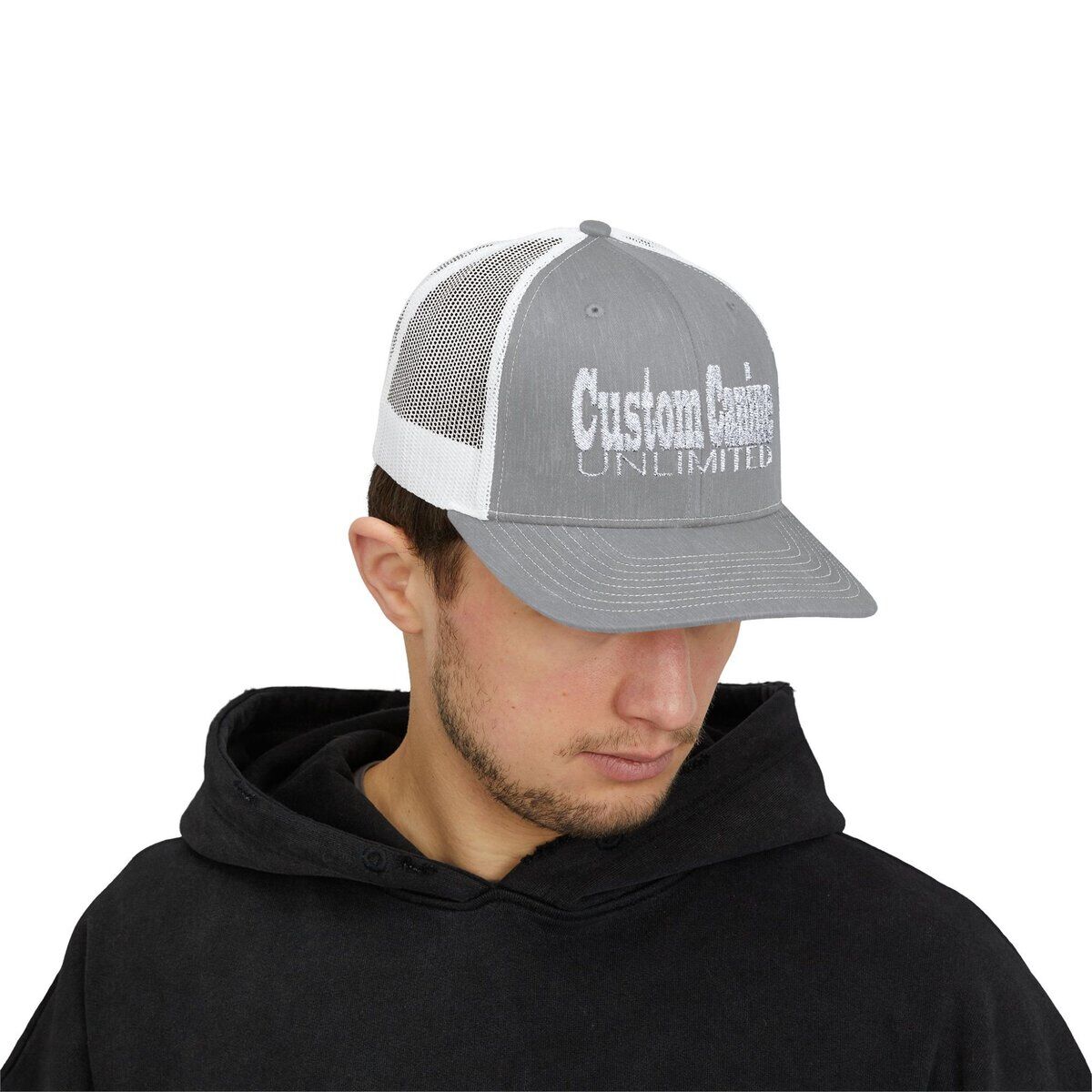 Snapback Trucker Cap with White Custom Canine Unlimited - Image 15