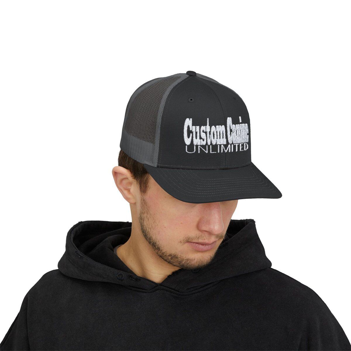 Snapback Trucker Cap with White Custom Canine Unlimited - Image 23