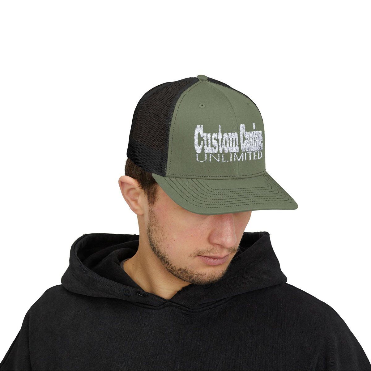 Snapback Trucker Cap with White Custom Canine Unlimited - Image 31