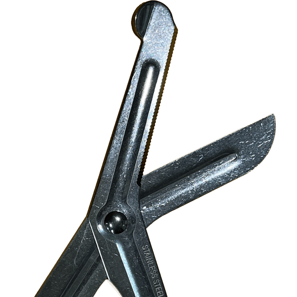 Trauma Utility Shears Open Stainless Steel Blades at Hinge