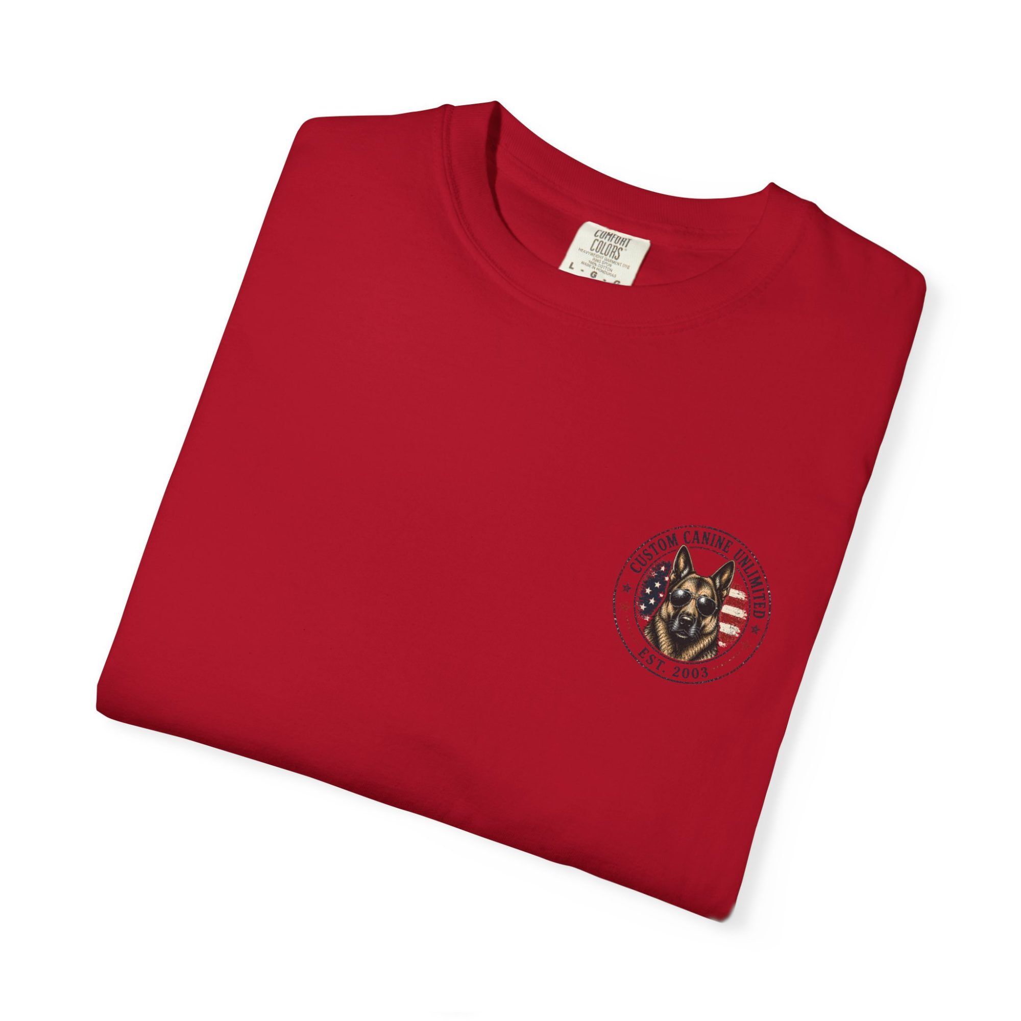 Patriotic German Shepherd T-Shirt — American Flag & Fireworks Design - Image 39