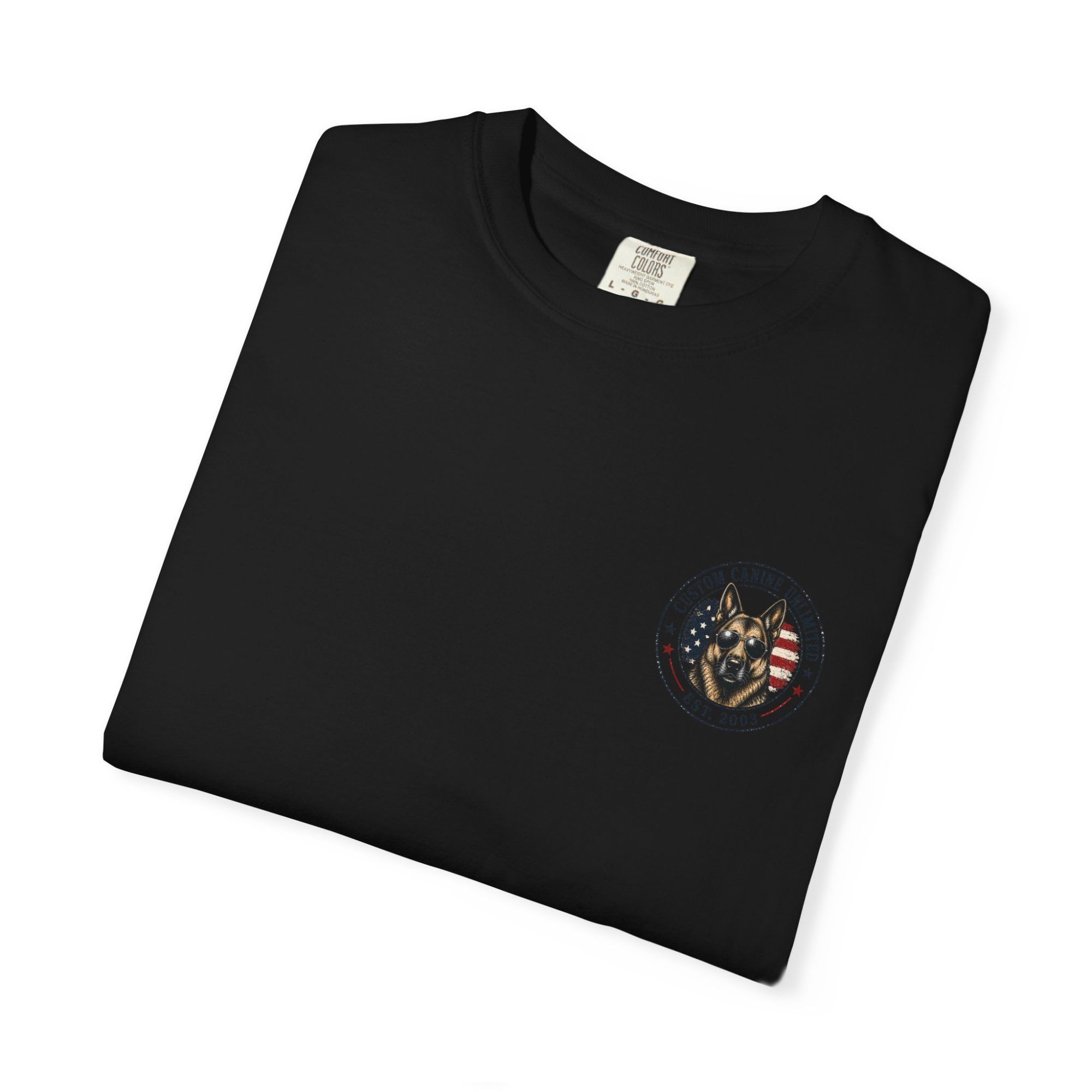 Patriotic German Shepherd T-Shirt — American Flag & Fireworks Design - Image 23