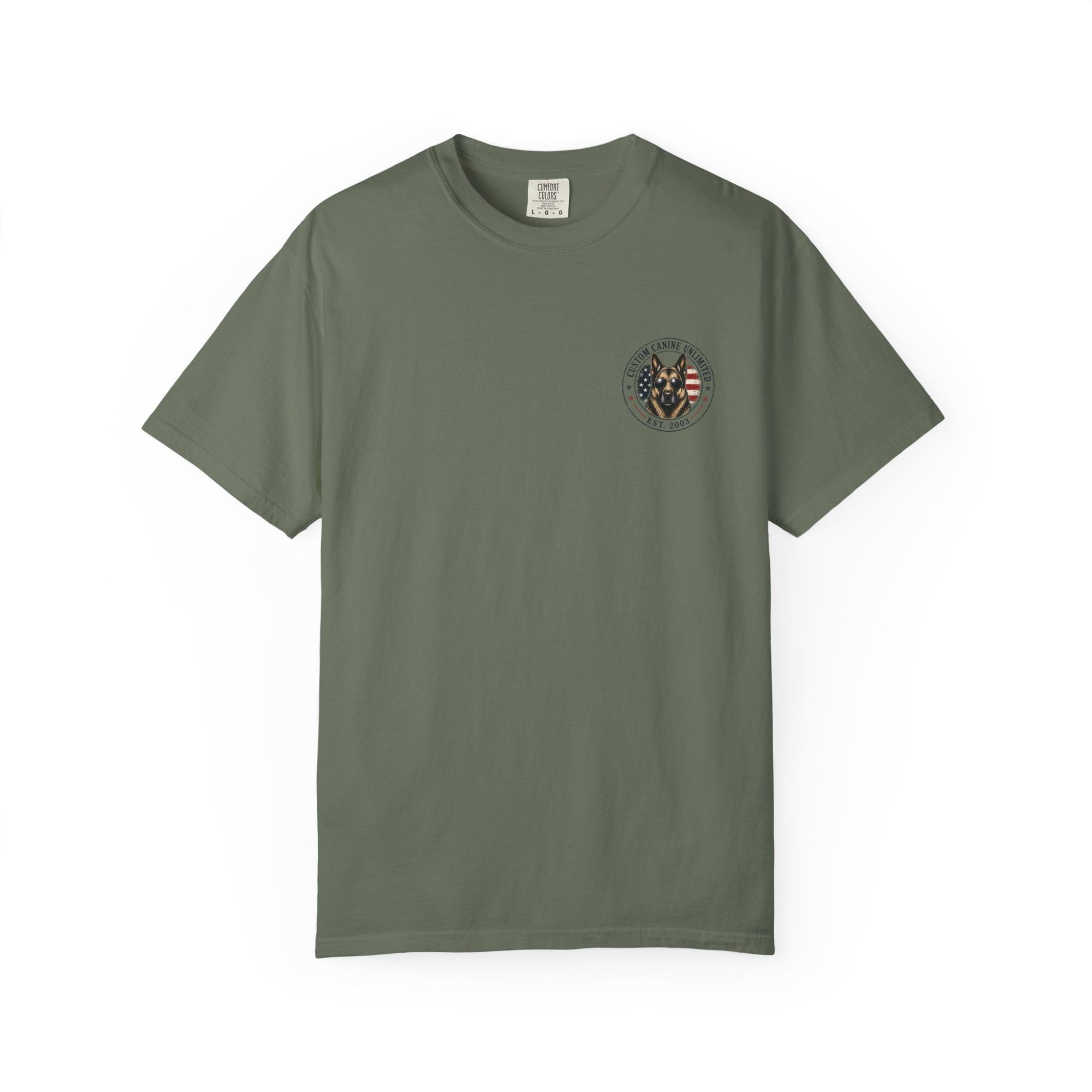 Patriotic German Shepherd T-Shirt — American Flag & Fireworks Design - Image 13