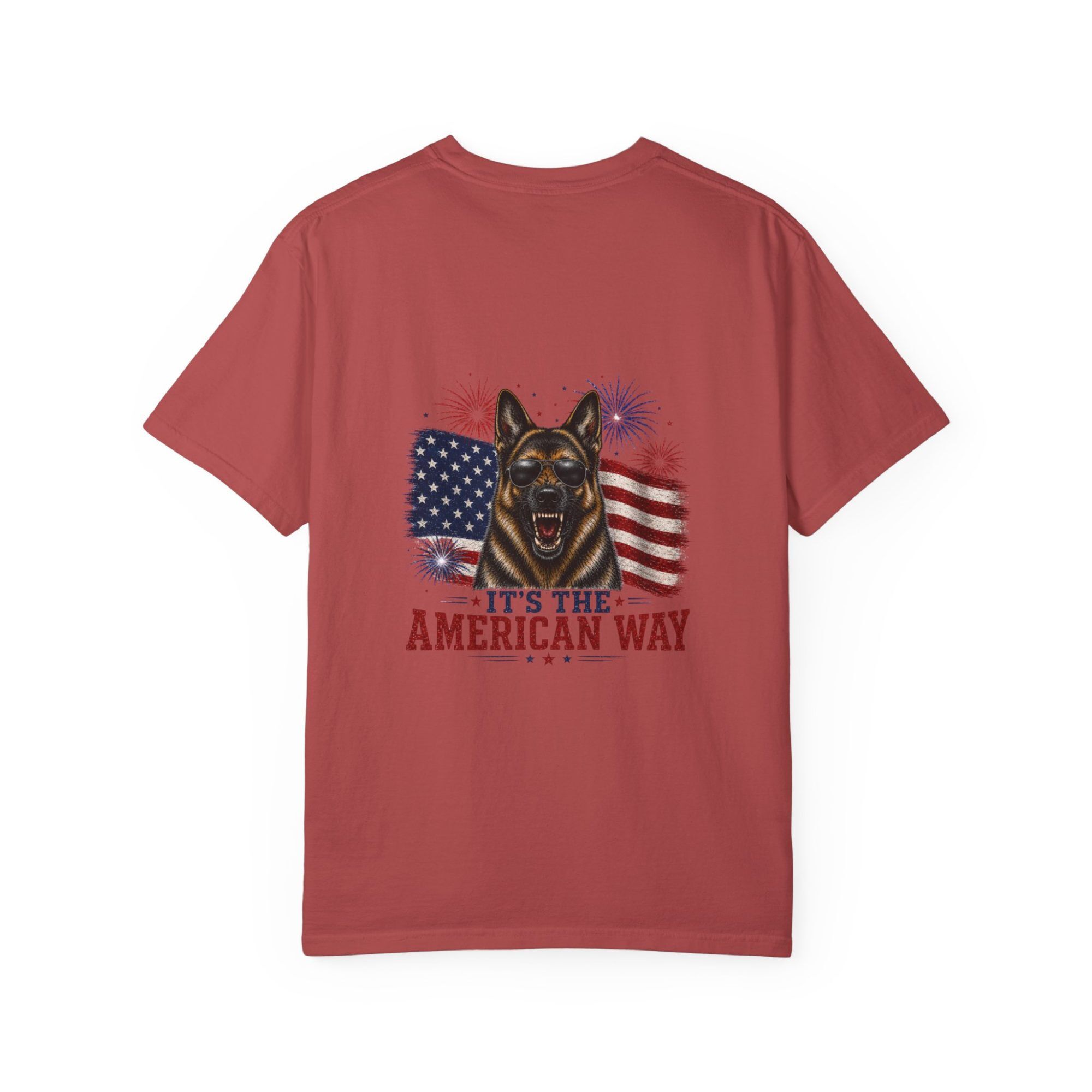 “It’s The American Way” K9 German Shepherd 4th of July Graphic Tee - Image 50