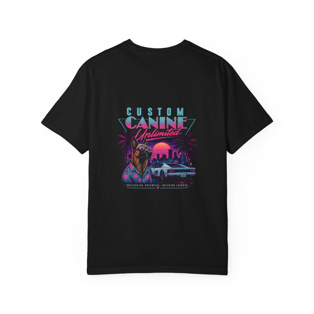 CCU Retro Dog T-Shirt — Vintage Miami Vaporwave Graphic Tee